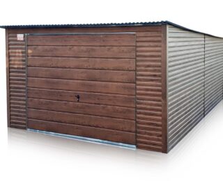 Garage 4x6m pendenza sul dietro-noce scura opaco