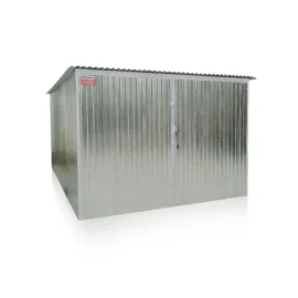 Plechová garáž 3 x 5 m zadní spád – pozinkovaná konstrukce