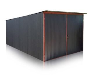 Garage 3x5m falda all’indietro colore nero opaco
