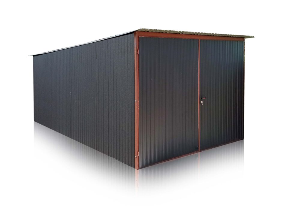 Garage 3x5m falda all’indietro colore nero opaco