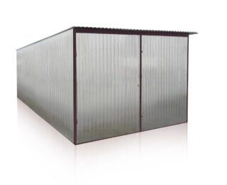Plechová garáž 3x5m – zadní spád – pozink
