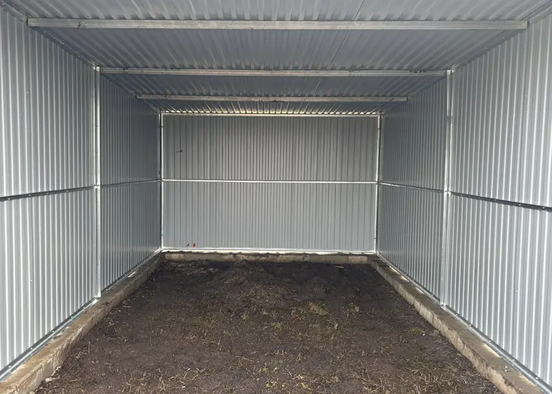 Konstrukce - Garáž 3 x 5 m zadní spád