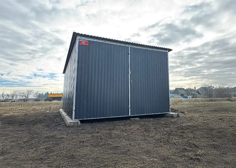 Garáž 3 x 5 m zadní spád - Grafit