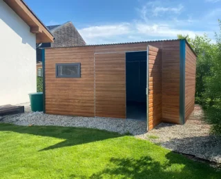 Plechová garáž, zahradní domek, sklad 5 x 3 m