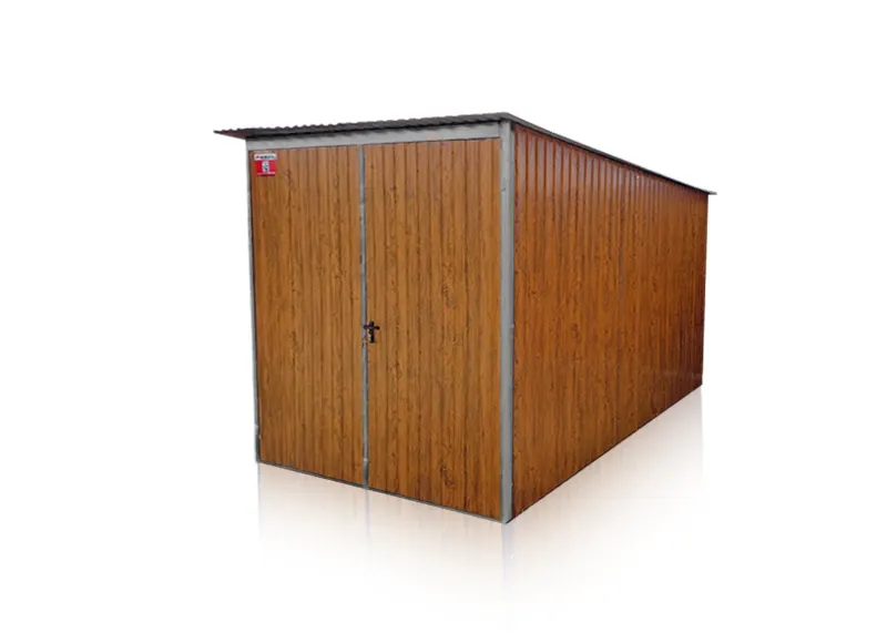 Sklad Eurostal 2 x 3 m zadní spád – zlatý dub