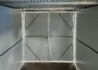 konstrukce - Sklad Eurostal 2 x 3 m zadní spád – zlatý dub