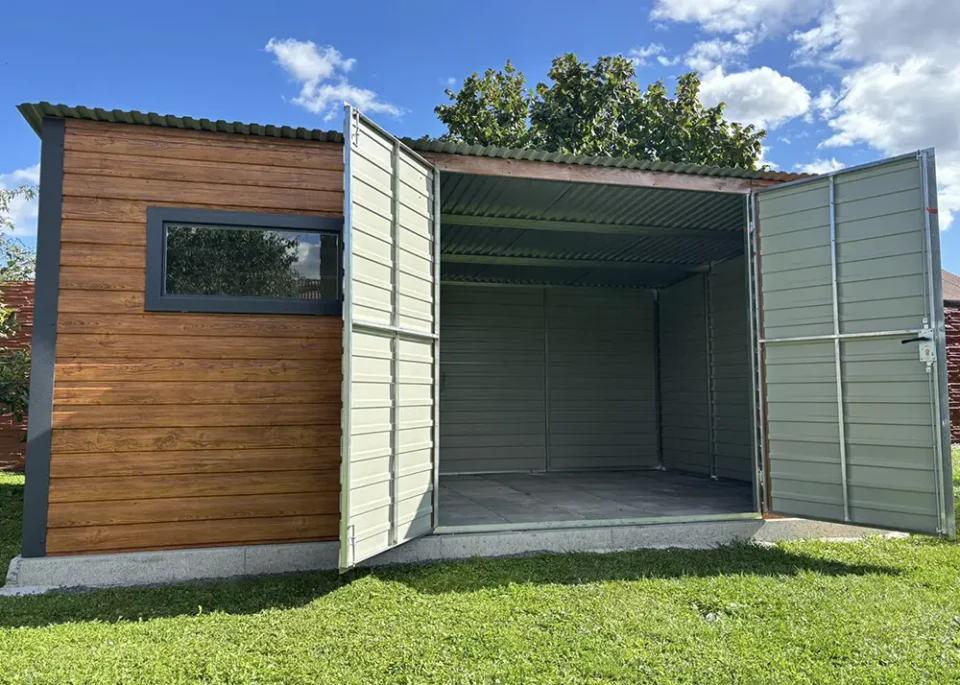 Plechová garáž, zahradní domek, sklad 5 x 3 m