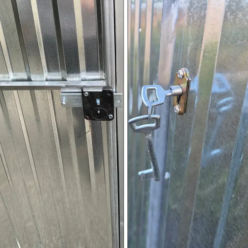 Plechová garáž 3 x 5 m zadní spád – pozinkovaná konstrukce