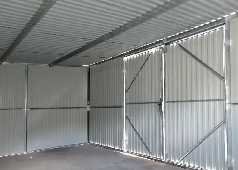 Konstrukce - Sklad Eurostal 5 x 3 m zadní spád