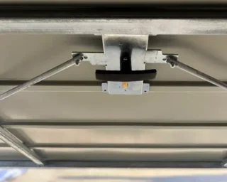 Plechová dvougaráž 6 x 5 m Matný grafit plech vodorovně